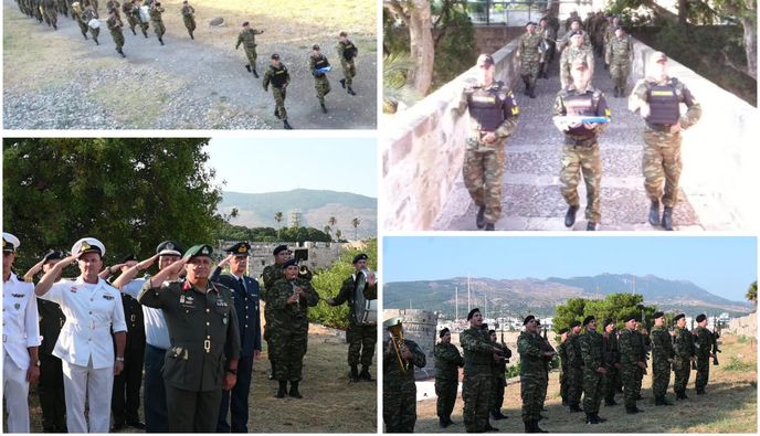 Επίσημη έπαρση και υποστολή της σημαίας στο Κάστρο της Νεραντζιάς