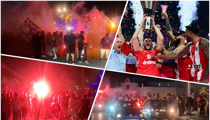 «Κόκκινο» πάρτι και στην Κω για το 4ο ευρωπαϊκό του Ολυμπιακού