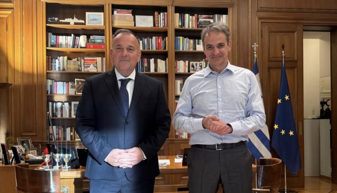 Συνάντηση του κ. Γ. Παππά με τον Πρωθυπουργό στο Μέγαρο Μαξίμου