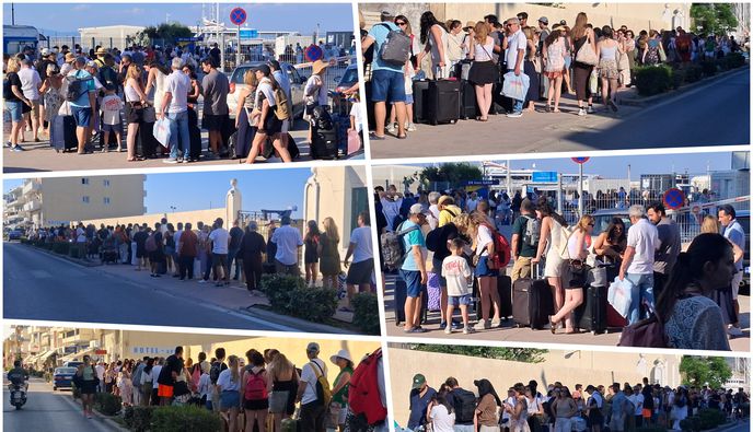 Απίστευτη ταλαιπωρία στη Σένγκεν Κω: Μεγάλες ουρές για εκατοντάδες επισκέπτες