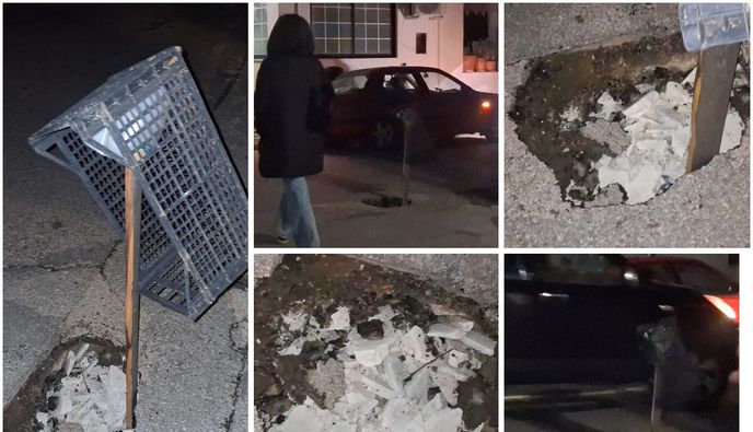 Νέα μόδα στους δρόμους της Κω: Λακκούβες με διακόσμηση