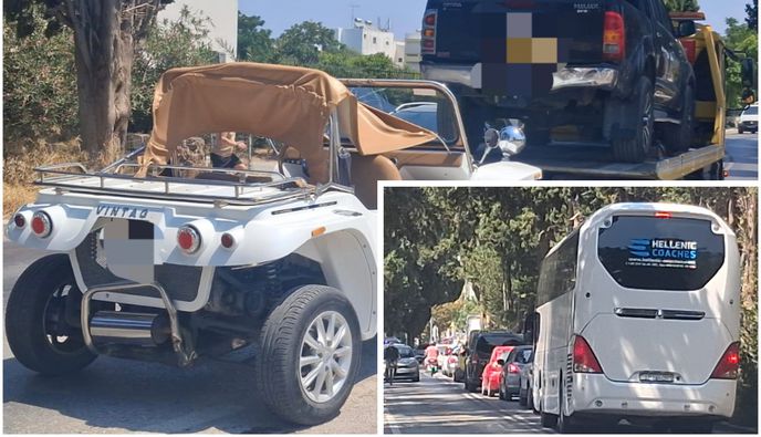 Μποτιλιάρισμα μετά από τροχαίο στο κέντρο της Κω 