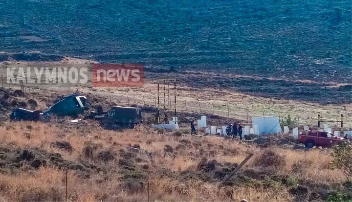 Αναγκαστική προσγείωση στρατιωτικού ελικοπτέρου στην Κάλυμνο - Σώοι οι επιβαίνοντες (ανάμεσά τους και ο Ταξίαρχος Κω)