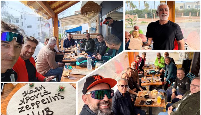 Κοπή πίτας του Ποδηλατικού Club Zeppelin’s