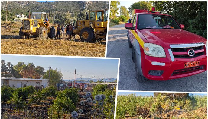 Μεγάλη κινητοποίηση για φωτιά στο Πυλί- Τέθηκε υπό έλεγχο 