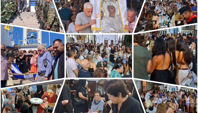 Χιλιάδες πιστοί και φέτος στη Νίσυρο για τον εορτασμό της Παναγίας Σπηλιανής