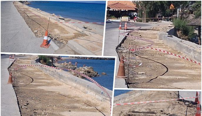 Παραμένουν ανοιχτές οι "πληγές" στο παραλιακό μέτωπο της Καρδάμαινας