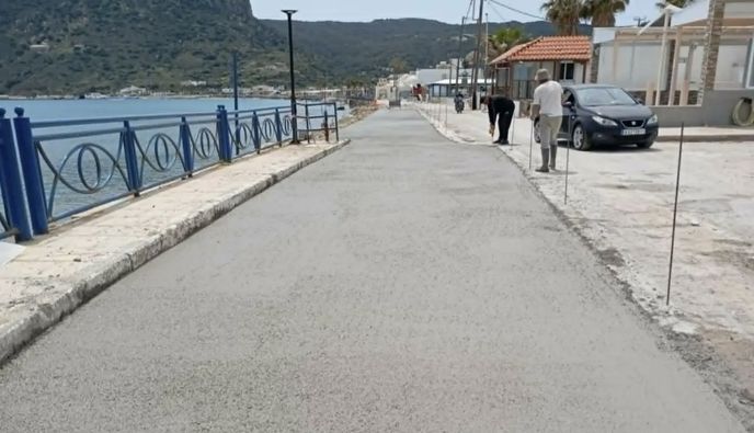 Ολοκληρώθηκαν οι εργασίες στον δρόμο στο Καμάρι Κεφάλου 