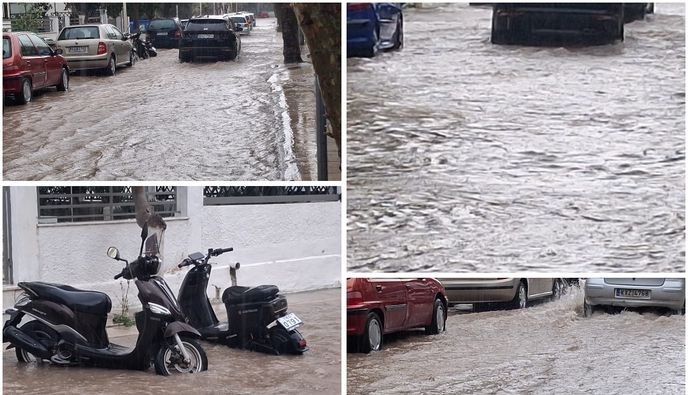 Προβλήματα από την σημερινή βροχόπτωση - Πλημμύρισαν δρόμοι στην πόλη της Κω 