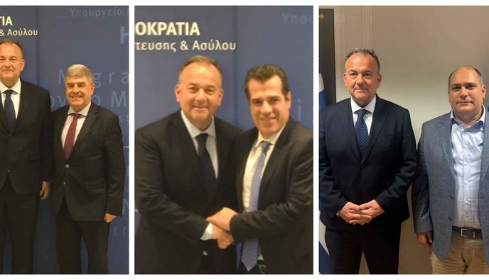 Συναντήσεις του κ. Γιάννη Παππά στο Υπ. Μετανάστευσης για τις δομές και το μεταναστευτικό στα νησιά