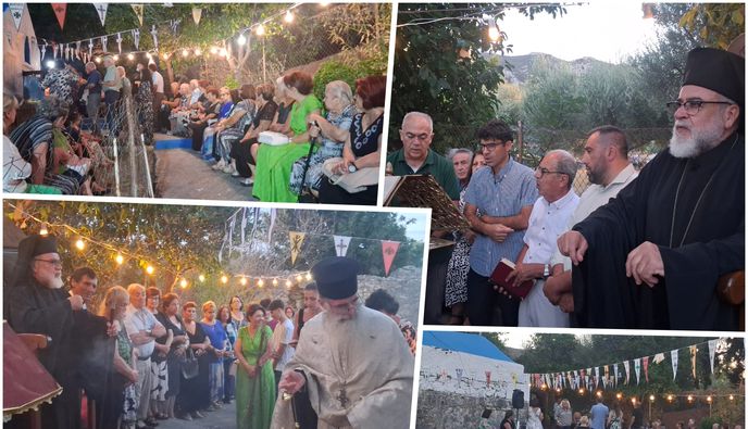 Με λαμπρότητα ο Αρχιερατικός Εσπερινός στο Εξωκλήσι του Τιμίου Σταυρού στο Χαρμύλι Πυλίου