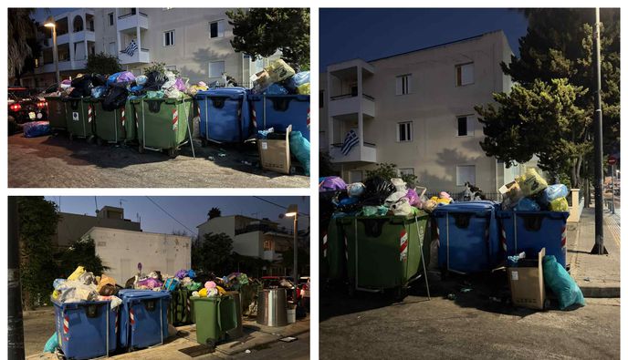 Δυσφορία και παράπονα για τα απορρίμματα στις οδούς Θεμιστοκλέους και Αβέρωφ