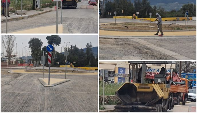 Έκλεισε ο κόμβος στη Μαρίνα - Ξεκίνησαν οι εργασίες ασφαλτοστρωσης - Δηλώσεις του εργολάβου 