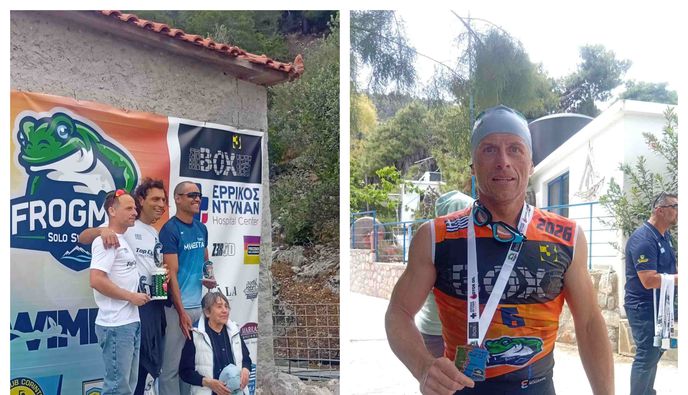 Ο Γιώργος Δούβας κατέκτησε την 2η θέση στο "Frogman swimrun"
