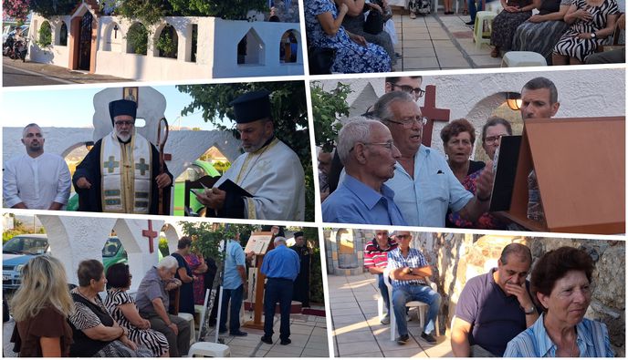 Με κατάνυξη ο εσπερινός της εορτής των Αγίων Αναργύρων στο ομώνυμο εξωκλήσι στο Τιγκάκι