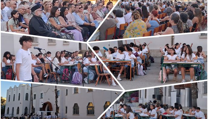 Αποχαιρετισμός με συγκίνηση από τους μαθητές της ΣΤ' τάξης του 7ου Δημοτικού Σχολείου Κω