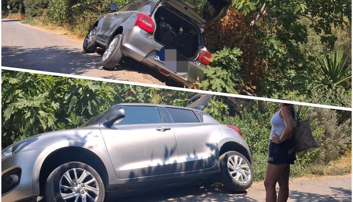 Άγιο είχαν 2 γυναίκες στον Ασώματο – Το αυτοκίνητό τους δεν έπεσε στο γκρεμό γιατί "συγκρατήθηκε" από κλαδιά 