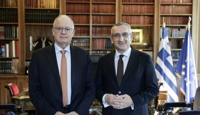 Συνάντηση του ΠτΔ Κ. Τασούλα με τον Πρόεδρο της ΕΝΠΕ Γ. Χατζημάρκο