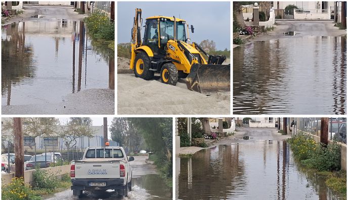 Πλημμύρισε ξανά ο δρόμος στο 2ο Γυμνάσιο Κω (Λάμπη) - Τι δήλωσε ο Πρόεδρος της ΔΕΥΑΚ Σ. Καμπουράκης
