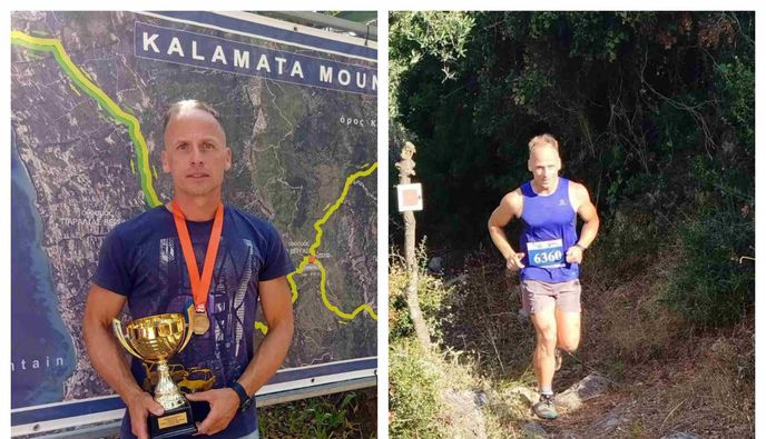 Δεύτερη θέση για τον Γεώργιο Δούβα στο Kalamata Trail Run
