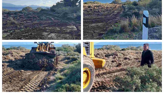 Θ. Νικηταράς: Ξανά προσβάσιμος ο δρόμος στην παραλία του Αγ. Φωκά