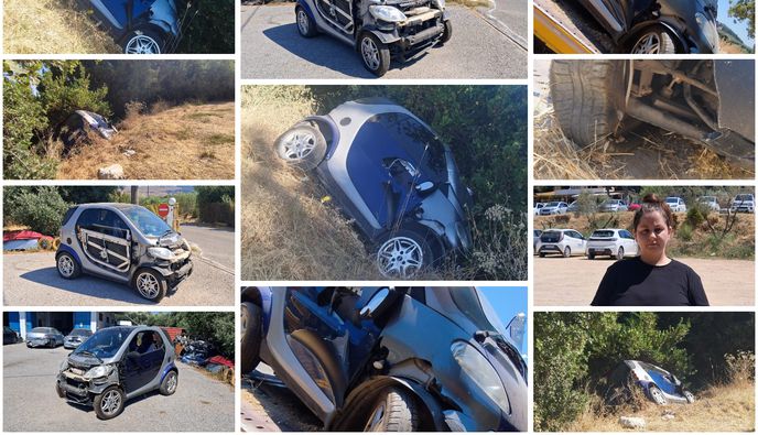Πήγε να πάρει το αυτοκίνητό της από το πάρκινκ στη Ζιά και το βρήκε στον γκρεμό!