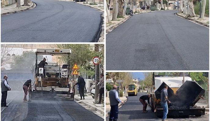 Ολοκληρώνονται σήμερα οι εργασίες ασφαλτόστρωσης στην οδό Μ. Αλεξάνδρου