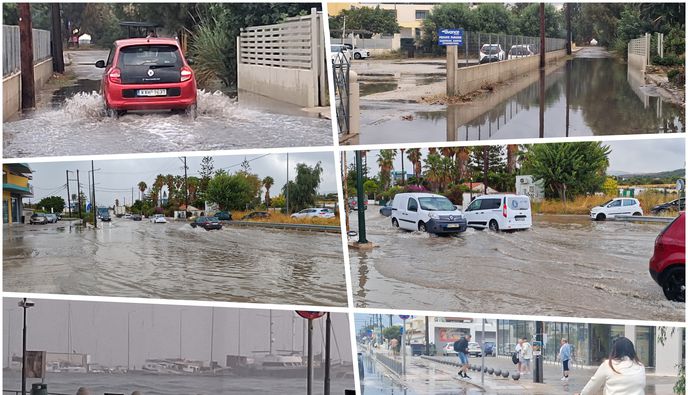 Προβλήματα στην Κω από την πρωινή βροχόπτωση