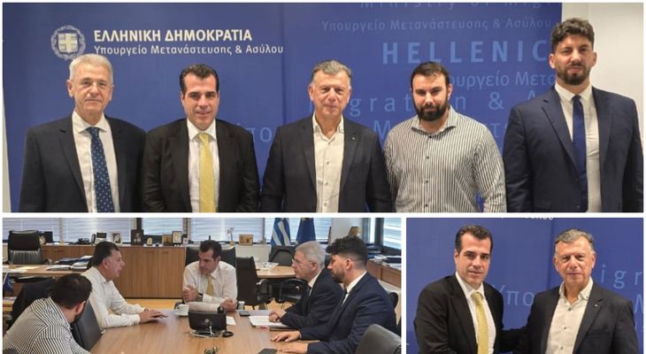 Συνάντηση του Δημάρχου Θ. Νικηταρά με τον Υπ. Μετανάστευσης - Πρόταση για "ενίσχυση" του Δήμου 