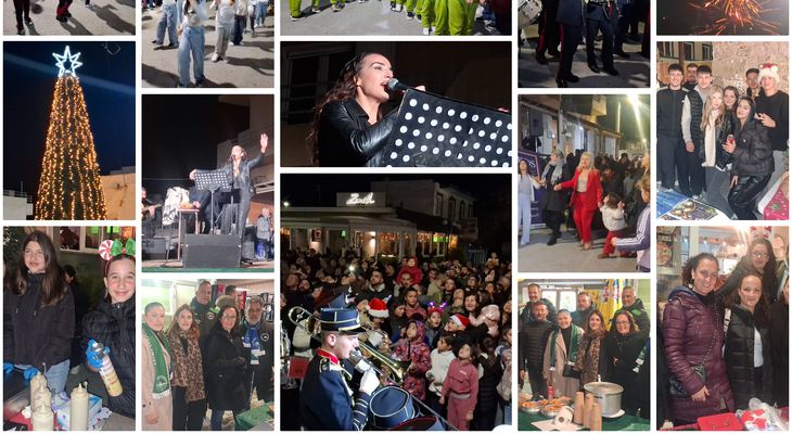 Σε εορταστικούς ρυθμούς η Κέφαλος - Άναψε το Χριστουγεννιάτικο δέντρο με συναυλία της Μαρίας Αναματερού