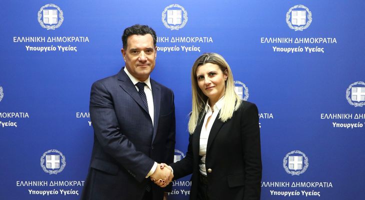 Τον Υπ. Υγείας A. Γεωργιάδη επισκέφτηκε η Πρόεδρος του Ιατρικού Σ/γου Κω Κ. Γαβαλά
