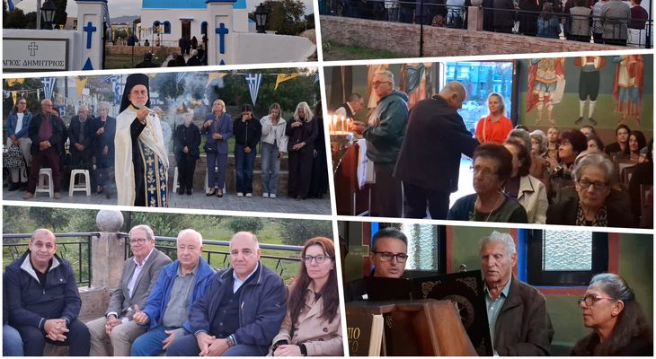 Παρουσία αρκετών πιστών ο Εσπερινός στο εξωκκλήσι του Αγίου Δημητρίου στην Κω