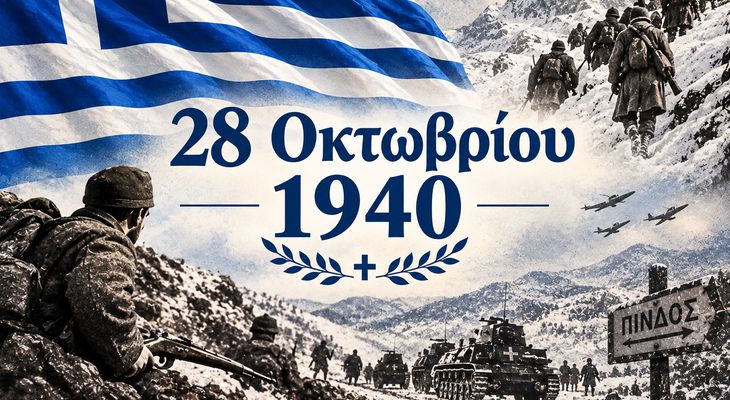 28 Οκτωβρίου 1940: Ημέρα εθνικής υπερηφάνειας και μνήμης – Χρόνια πολλά, Ελλάδα!