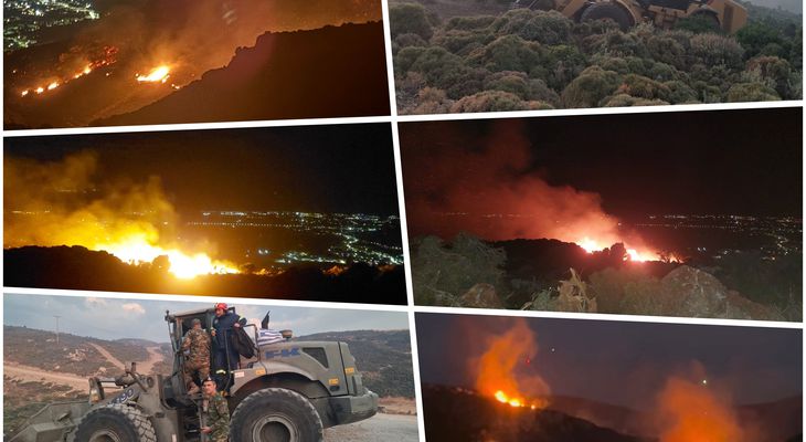 "Μάχη" για να τεθεί υπο έλεγχο η μεγάλη φωτιά στο Πυλί