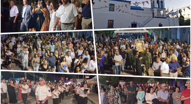 Πλήθος πιστών στον Αρχιερατικό Εσπερινό στον Ι.Ν. Γενεσίου της Θεοτόκου στην Καρδάμαινα