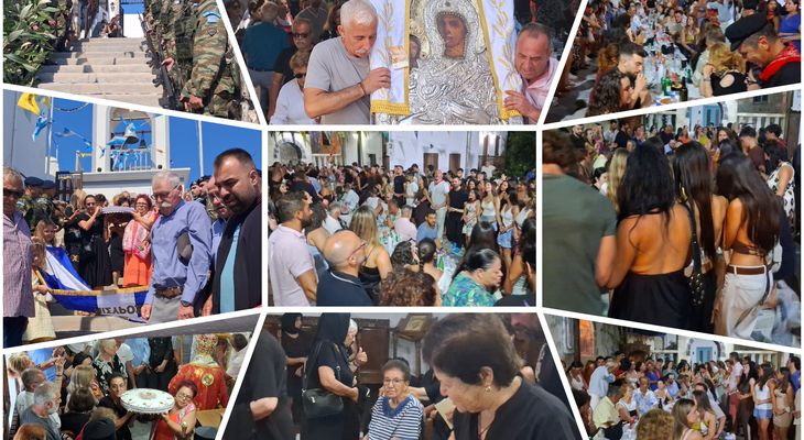 Χιλιάδες πιστοί και φέτος στη Νίσυρο για τον εορτασμό της Παναγίας Σπηλιανής