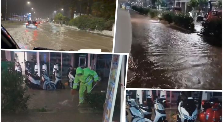 Προβλήματα απο την ισχυρή βροχόπτωση - Πλημμύρισε η Αβέρωφ και ο δρόμος στου "Σκλαβενιτη"