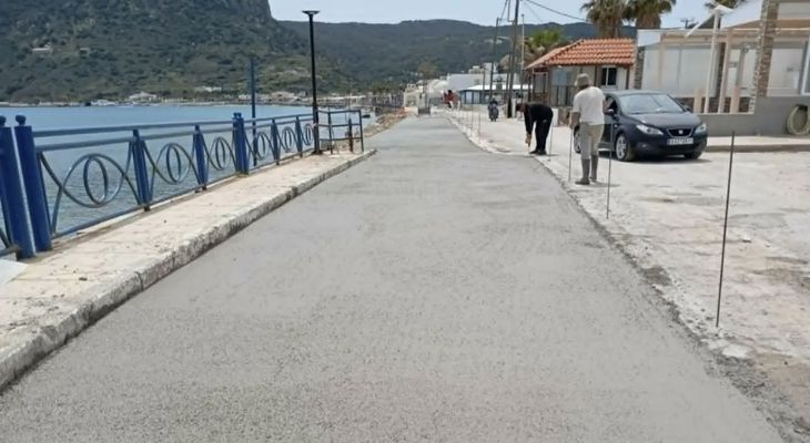 Ολοκληρώθηκαν οι εργασίες στον δρόμο στο Καμάρι Κεφάλου 