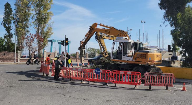 Κλείνει ο κόμβος στη Μαρίνα - Ξεκινούν οι εργασίες ασφαλτοστρωσης