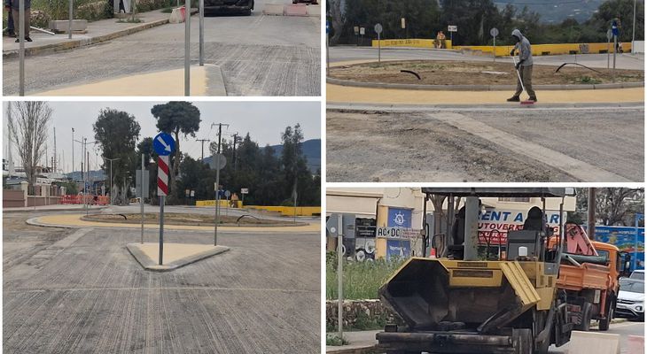 Έκλεισε ο κόμβος στη Μαρίνα - Ξεκίνησαν οι εργασίες ασφαλτοστρωσης - Δηλώσεις του εργολάβου 