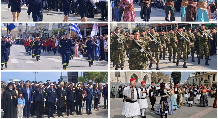 Η Κως τίμησε την 25η Μαρτίου - Πλήθος κόσμου παρακολούθησε την παρέλαση στην πόλη
