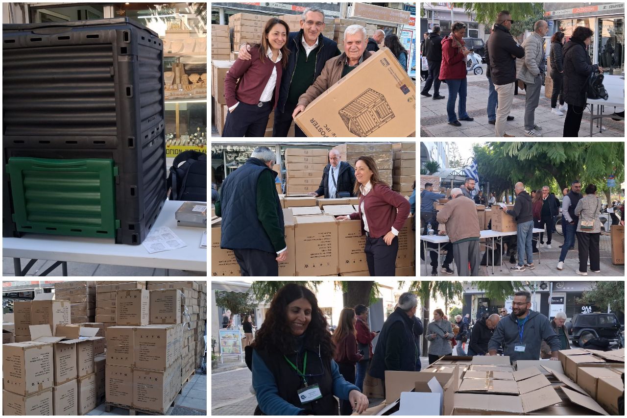 Παρουσία του Περ/ρχη Γ. Χατζημάρκου ξεκίνησε η διανομή οικιακών κομποστοποιητών στην Κω