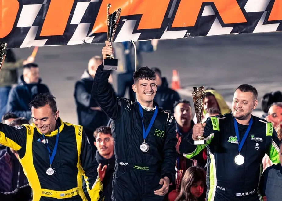 Στην κορυφή ο Ηλίας Γρύλλης, στην κατηγορία Drift-1 Pro, στο « Super Drift Race» στη Λάρισα