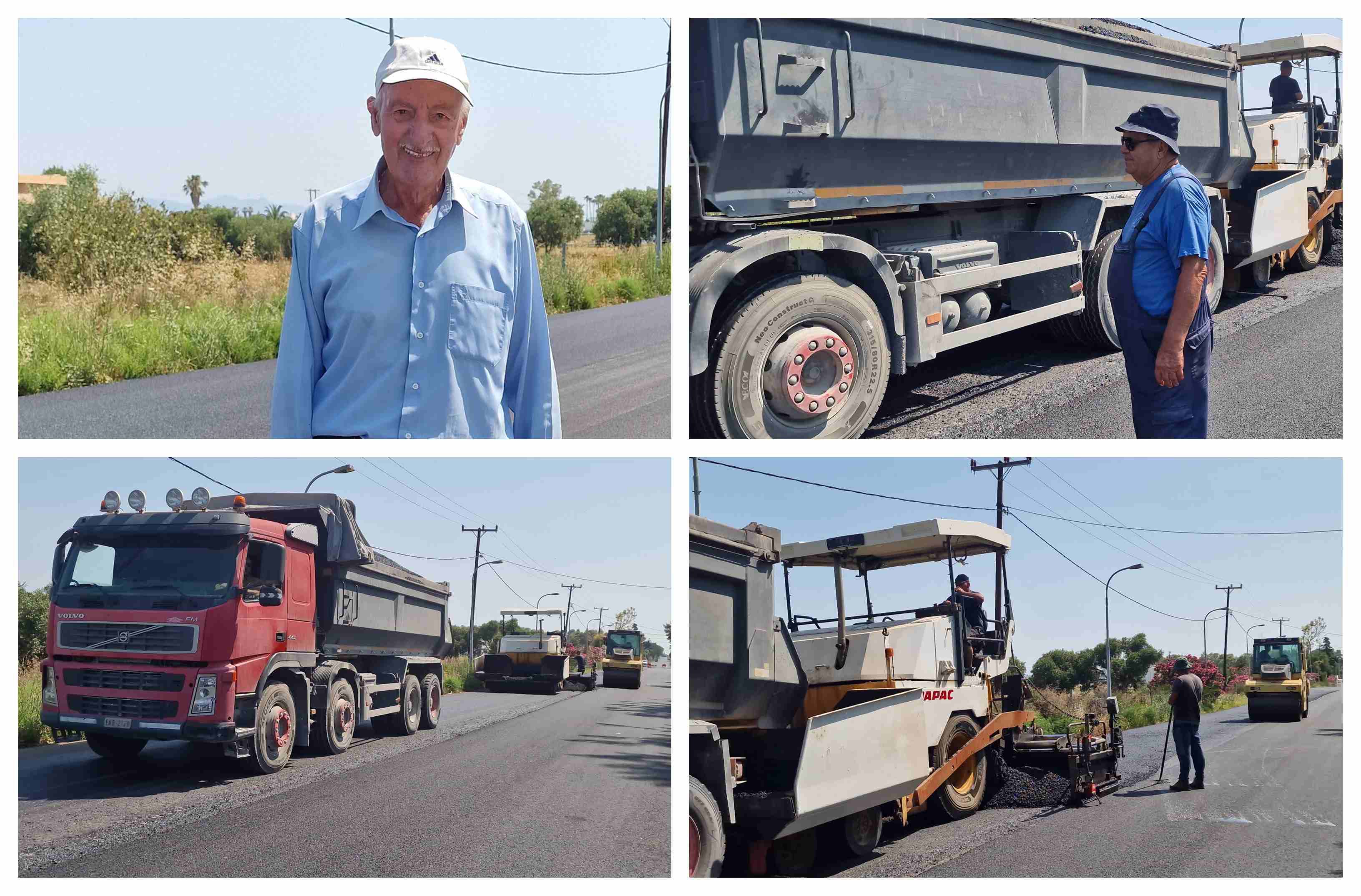 Ολοκληρώθηκε  η ασφαλτόστρωση στο δρόμο Τιγκάκι -  Μαρμάρι 