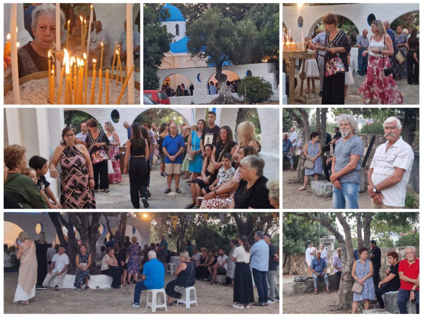 Με λαμπρότητα ο εσπερινός της Κοιμήσεως της Θεοτόκου στην Παναγιά Συντριανή
