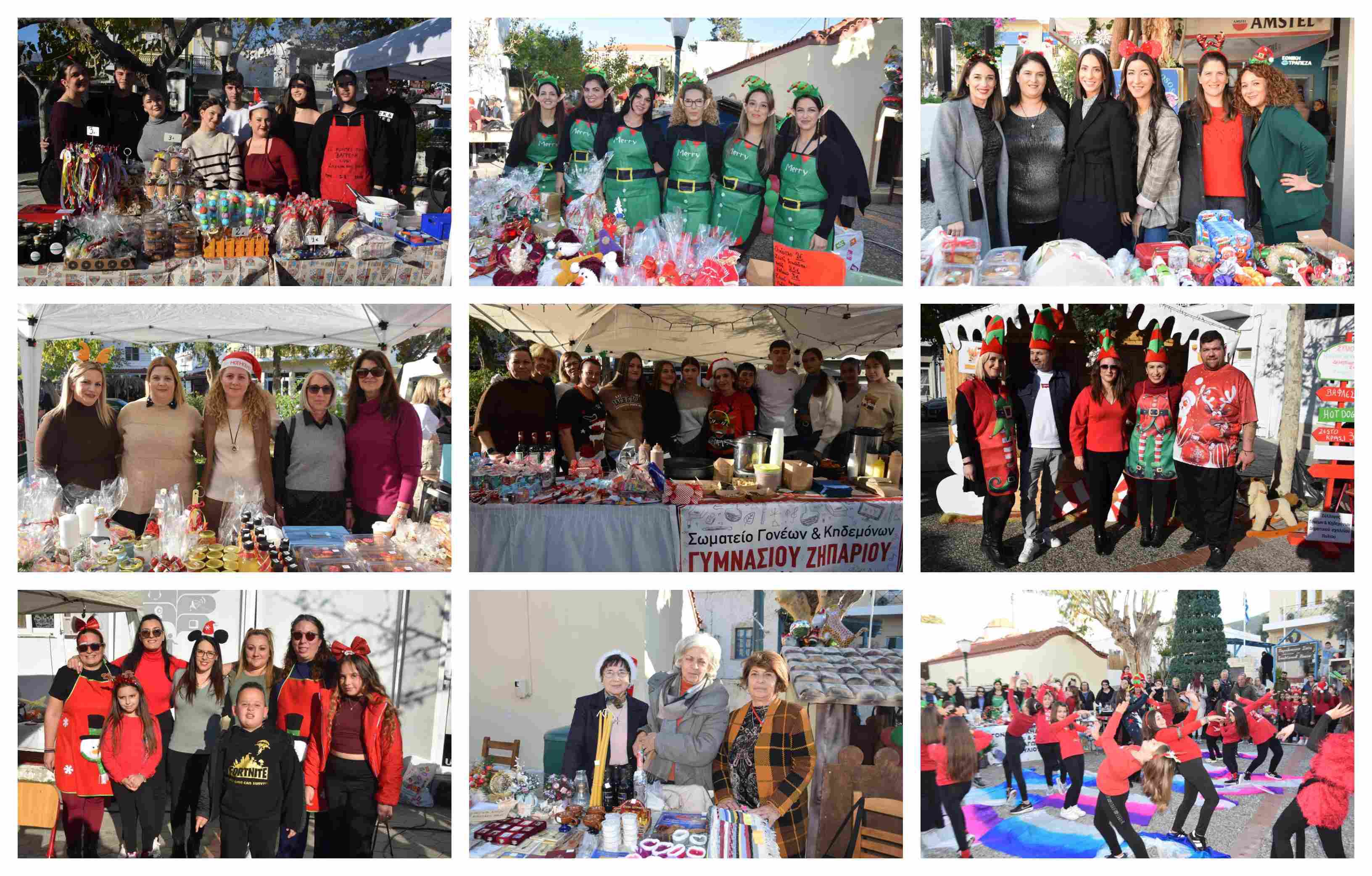 Γιορτινή ατμόσφαιρα και χαμόγελα στο Χριστουγεννιάτικο παζάρι στο Πυλί