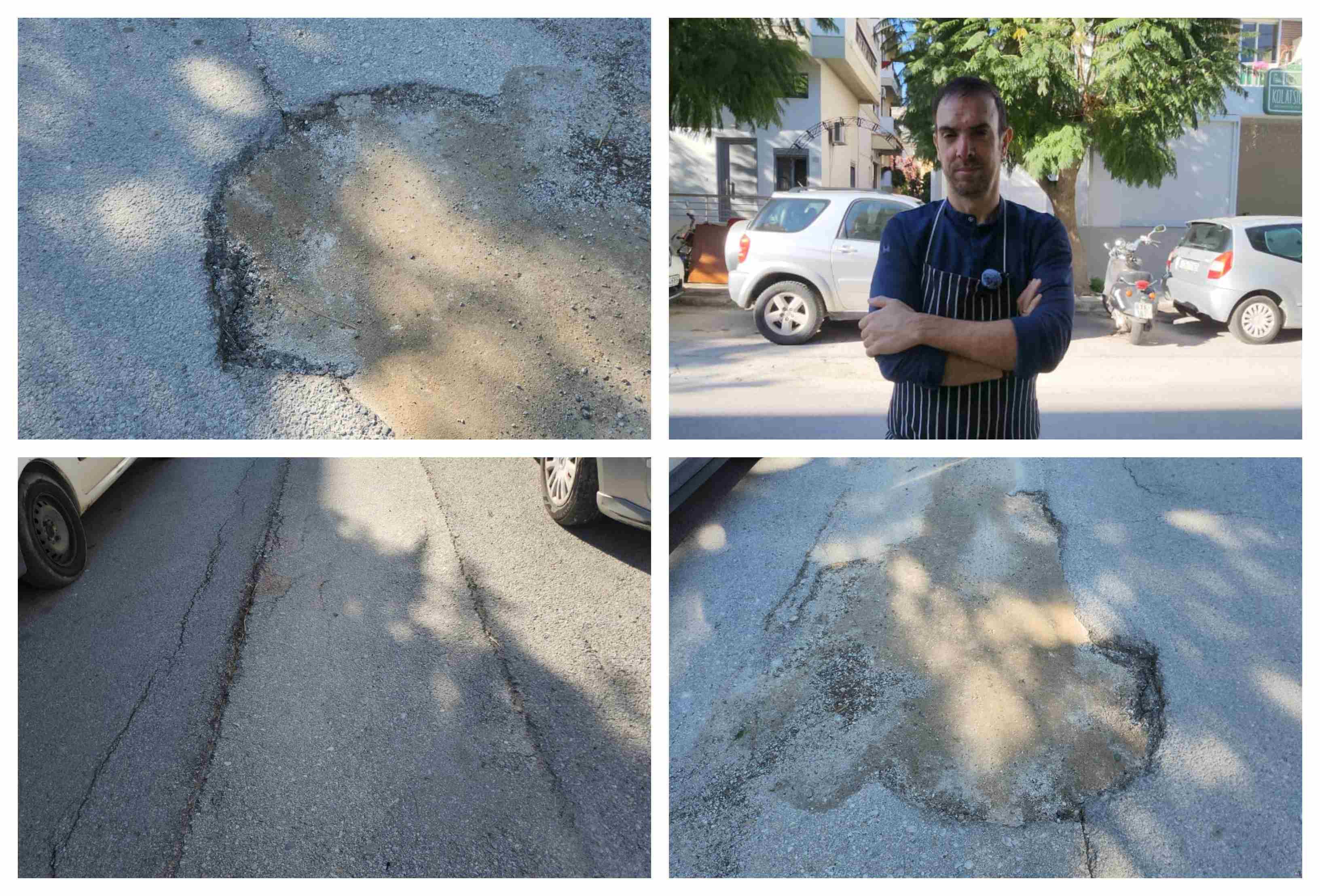 Κ. Πετρόπουλος: Συχνά τα ατυχήματα πεζών στην οδό Σκ. Ζερβου λόγω των λακκουβών 