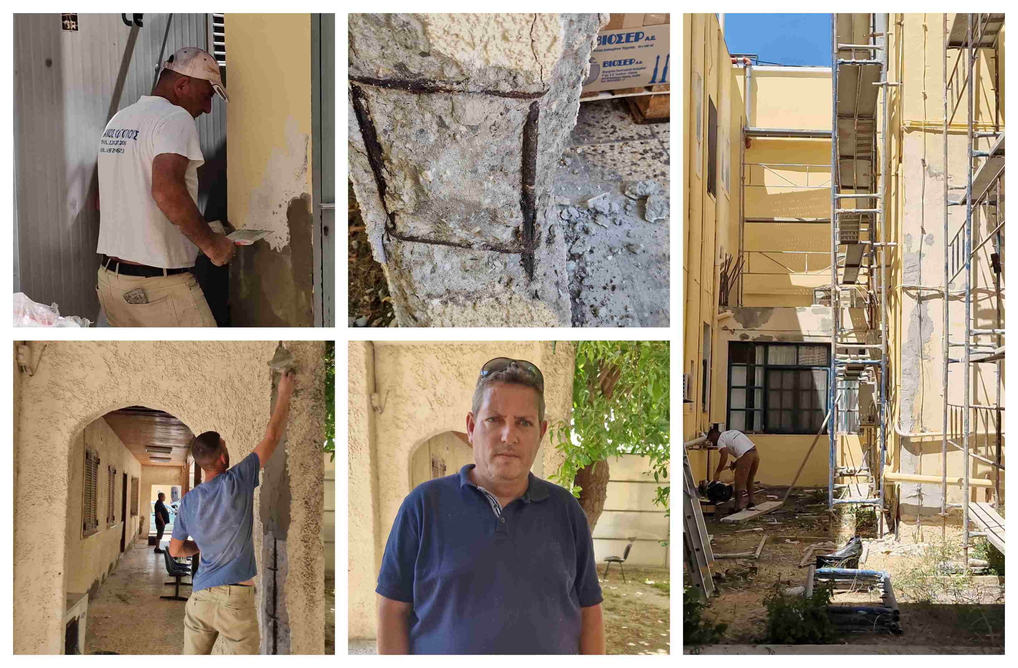 Aλβανός εργολάβος ανέλαβε αφιλοκερδώς το εξωτερικό βάψιμο του νοσοκομείου Κω