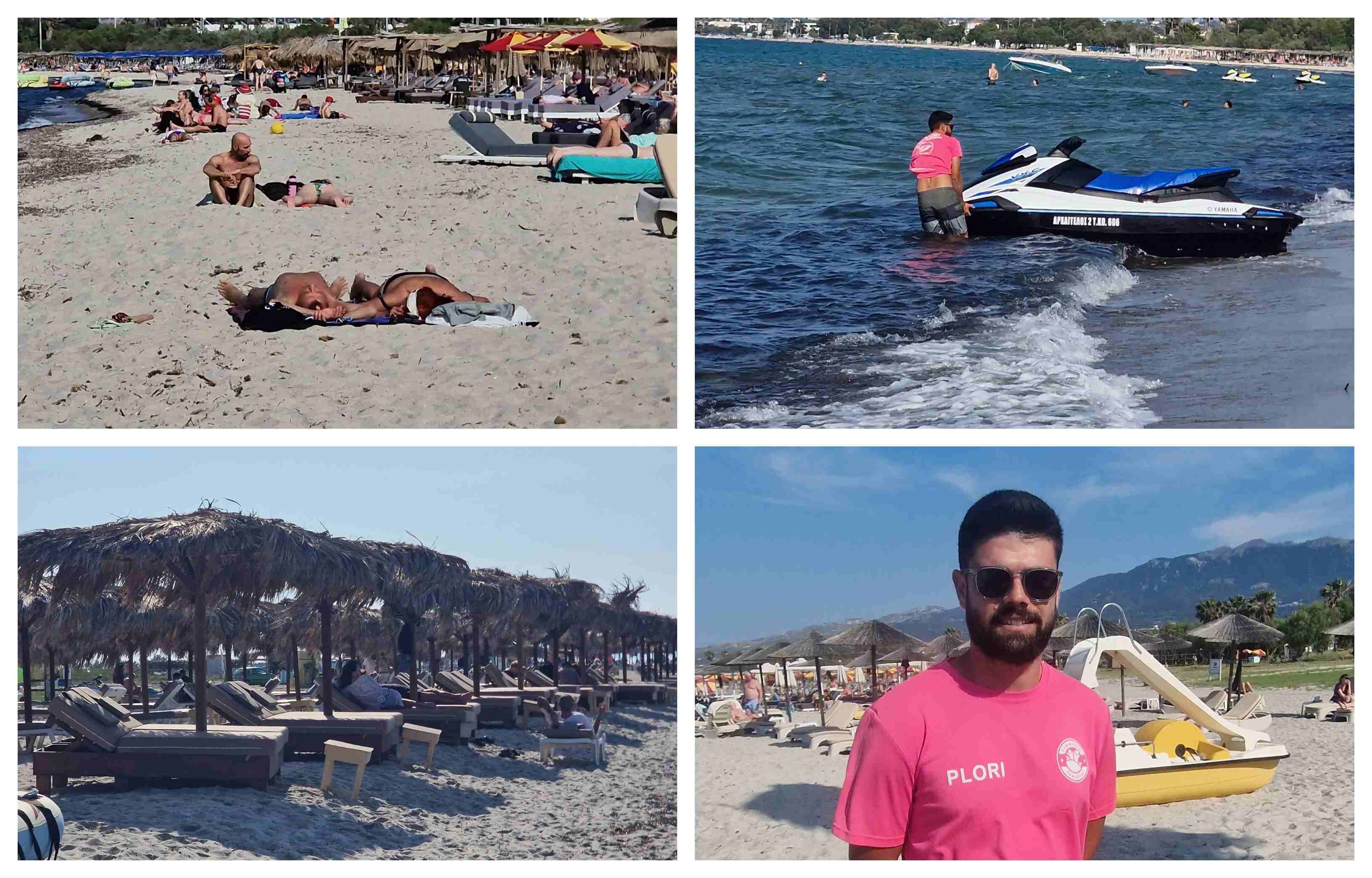 Αυξημένη η κίνηση στις παραλίες στο Τιγκάκι – Έκκληση για την άμεση πρόσληψη ναυαγοσωστών 