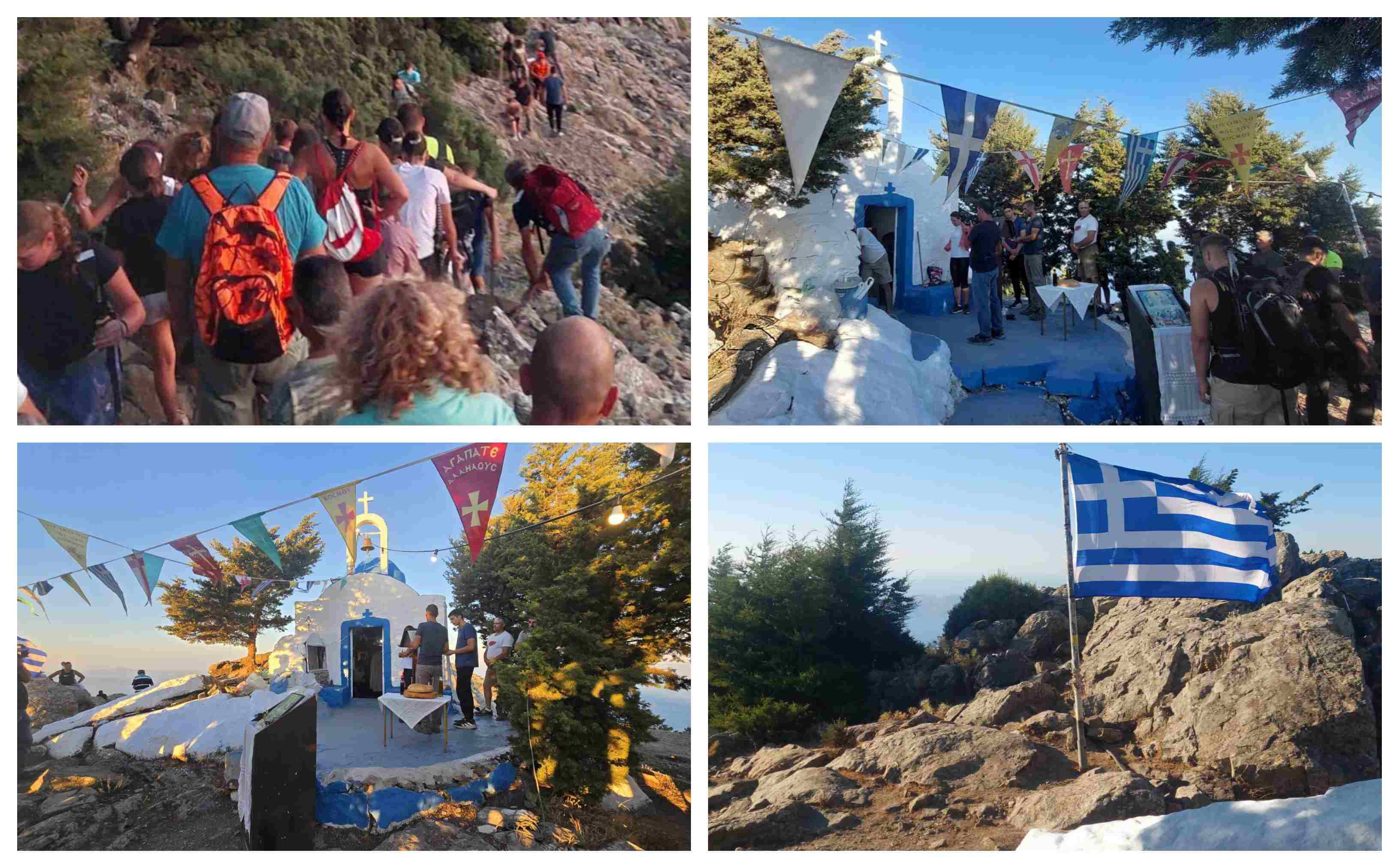 Πλήθος πιστών και φέτος στην εορτή της Μεταμορφώσεως του Σωτήρος στο Χριστό (στο Δίκαιο)